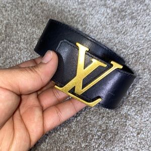 Mens Louie Vuitton Leather Belt